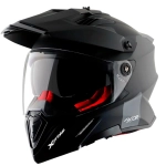 Шлем AXOR X-CROSS DUAL VISOR-E SC, с визором, цвет матовый черный (XL)