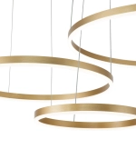 Подвесная люстра Indigo GALASS 14001/3P Gold V000013L