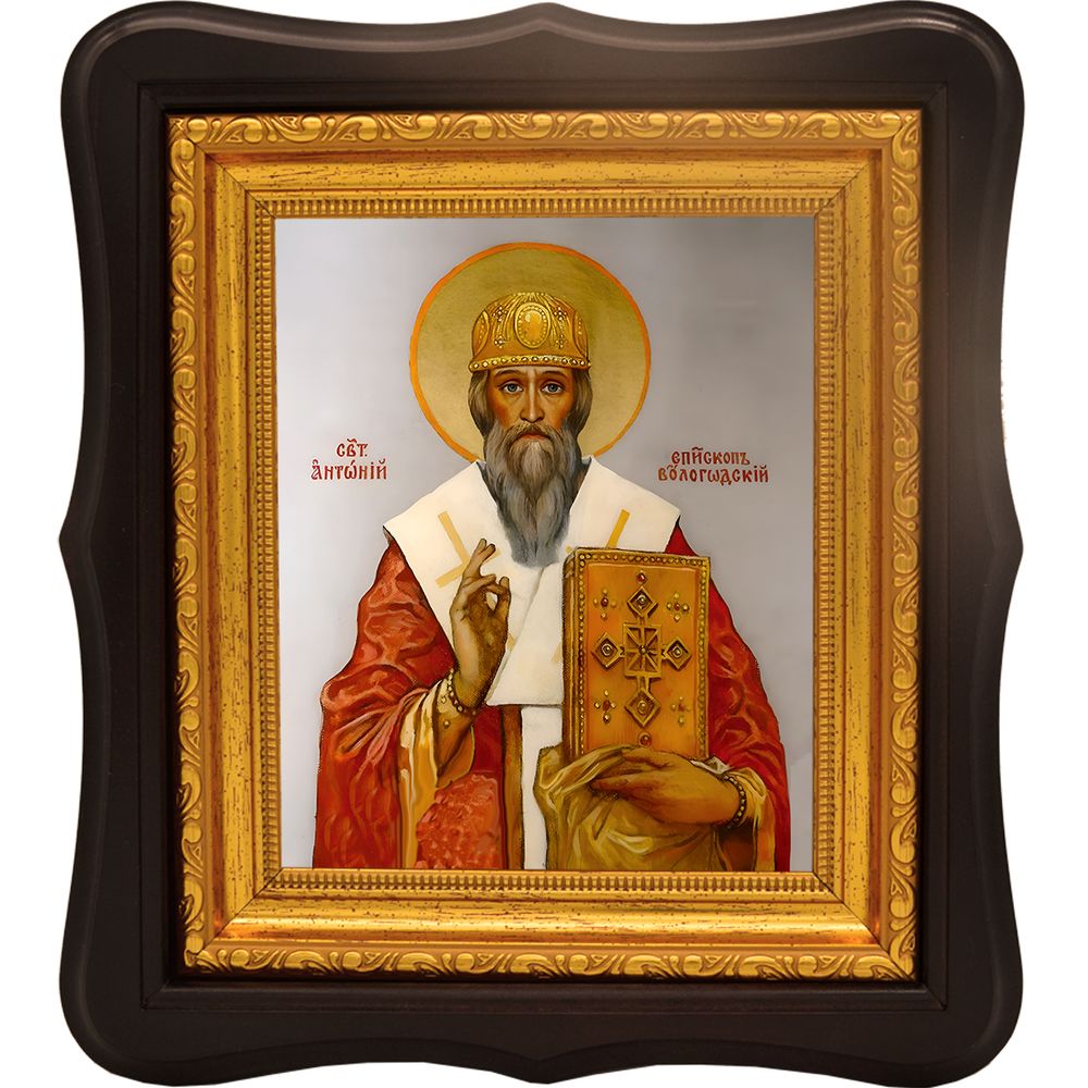 Антоний Вологодский Великопермский святитель. Икона на холсте.