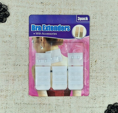 Застежка удлинитель, р. 5х3 см/2,8х3 см/10 мм, белый