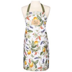 ФАРТУК "FRUIT BASKET",100% ХЛОПОК,БЕЛЫЙ,ТВИЛ