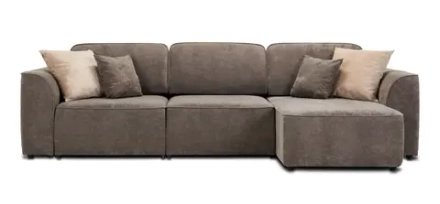Угловой диван Кинг Велюр Роял тауп