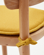 Romane Подушка для стула горчичного цвета 43 x 43 см