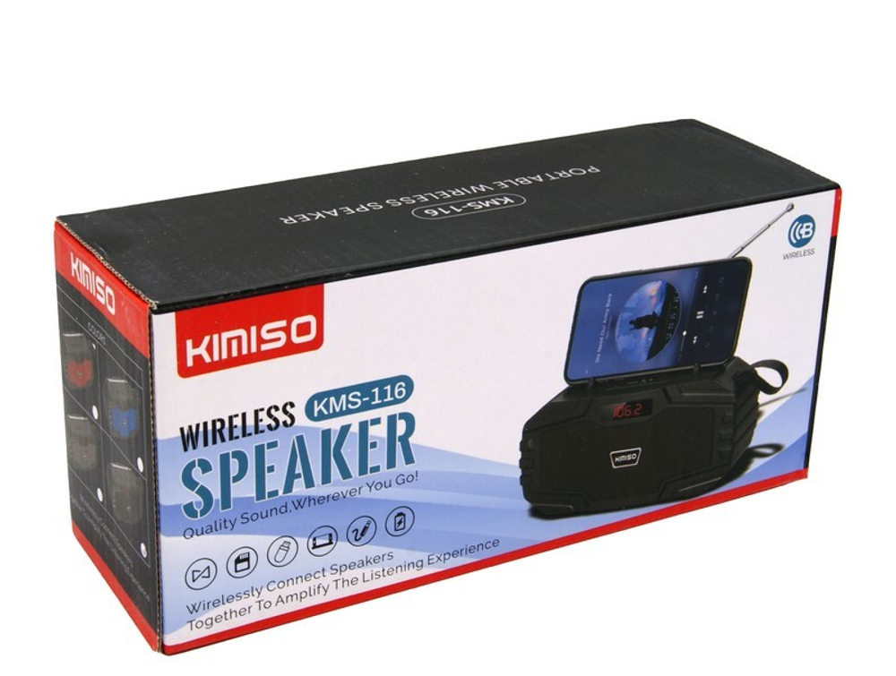 Колонка - Bluetooth KIMISO KMS-116 (черный)