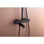 Душевая система с термостатом Raglo R22.26.06, черный