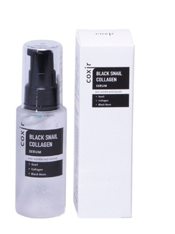 Coxir Black Snail Collagen Serum антивозрастная сыворотка с коллагеном и муцином черной улитки