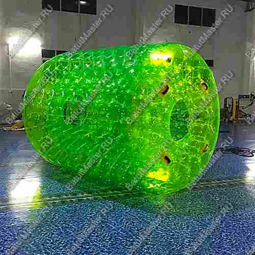 Аттракцион Водный роллер (Гидророллер) «Ярко-зелёный» ПВХ 2,2*2*2 м