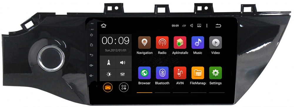 Магнитола для KIA Rio 4, Rio X-Line 2017-2020 (рамка под 9" с кнопкой) - Roximo RX-2312 Android 13, ТОП процессор, 8/128, SIM-слот