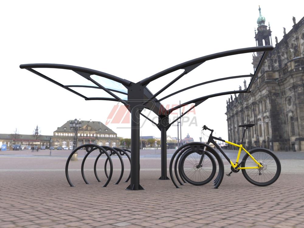 Велопарковка с навесом Комос