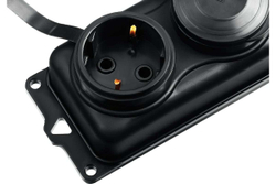 Силовой удлинитель ЗУБР КГ 325-Ш3 15 м, 4000 Вт, 3 гнезда 55024-15