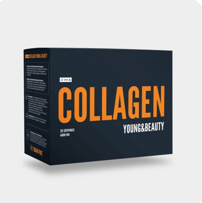 Пептидный рыбный коллаген для красоты кожи, волос и ногтей, 20 саше-пакетов по 4,6 г