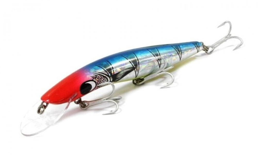 Воблер Gillies Barra Bait  12ft 4m 150mm 28g Chrome/Blue
