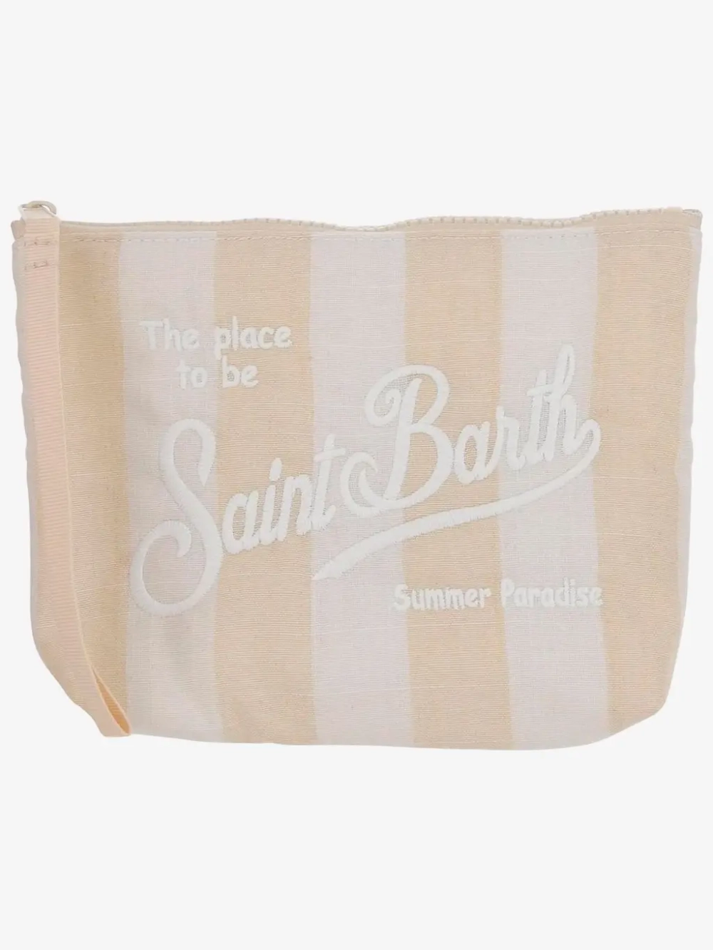 Косметичка MC Saint Barth Aline soft Linen бежевая полоса