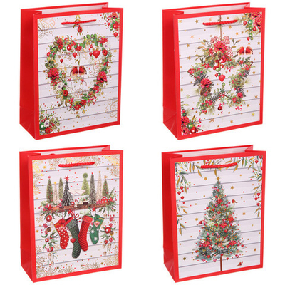 Пакет подарочный «Новогодняя суета» 18*23*8 см, микс