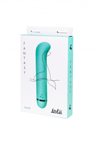 Изогнутый вибратор для G-стимуляции Fantasy Nessie (20 режимов) (Цвет: светло-мятный)