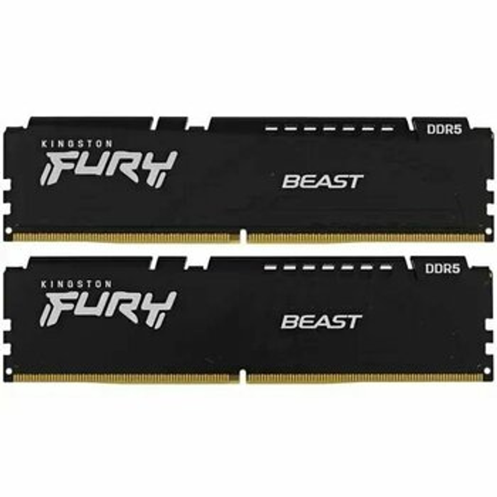 Оперативная память KINGSTON FURY Beast DDR5 16GB 5200MHz CL40 KF552C40BBK2/16
