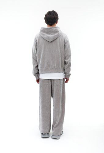 Серый велюровый спортивный костюм COMA