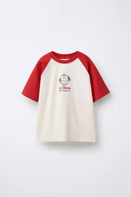 ZARA ФУТБОЛКА MR. MEN ™ LITTLE MISS ™, КРАСНЫЙ/БЕЛЫЙ
