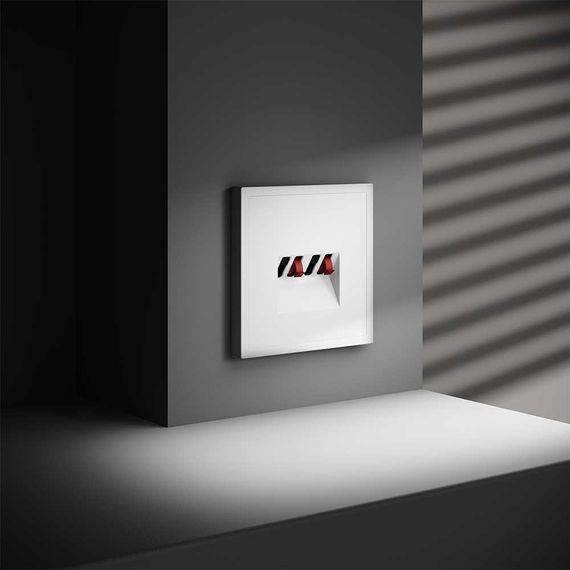 Розетка акустическая встраиваемая Voltum S70 4-местная, (белый матовый) VLS060302