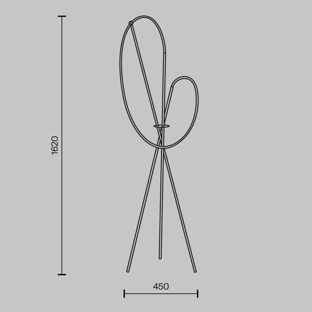 Торшер светодиодный Maytoni   MOD369FL-L36B3K
