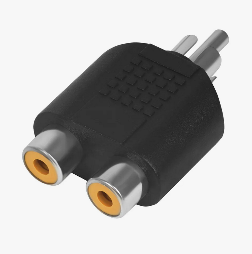 Переходник-разветвитель 2RCA (гнездо) х 1RCA (штекер) Uni