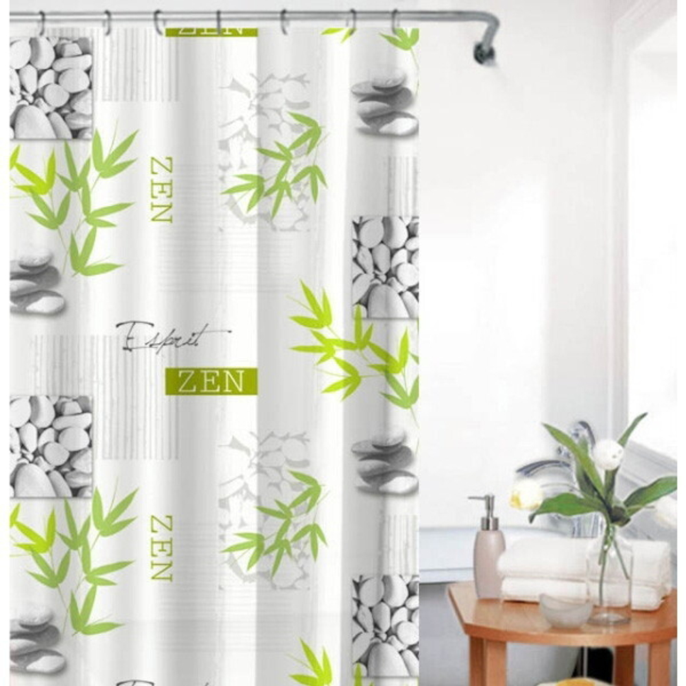 Штора для ванной EVA 180*180"Селфи» Дзен бамук
