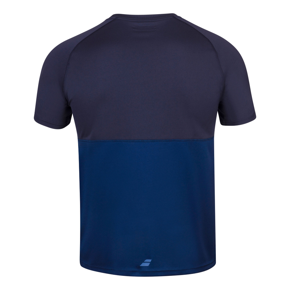 Мужское теннисное поло Babolat Play Crew Neck T-Shirt Men - Dark Blue, Blue