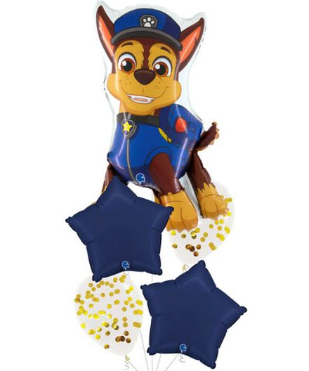 Фонтан из шаров "Звезда - Чейз"