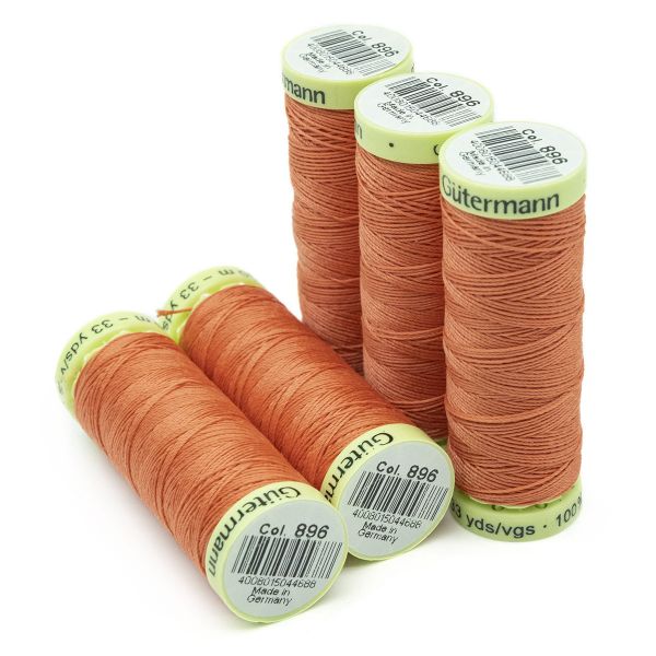 Нитки отделочные Gutermann Top Stitch 30 (30 метров), 5 кат. | 896 грейпфрутовый