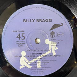 Винтажная виниловая пластинка LP Billy Bragg Don't Try This At Home (UK 1993) 45 RPM