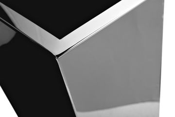 13RX-03118 Кашпо высокое напольное цвет серебро d35*57см