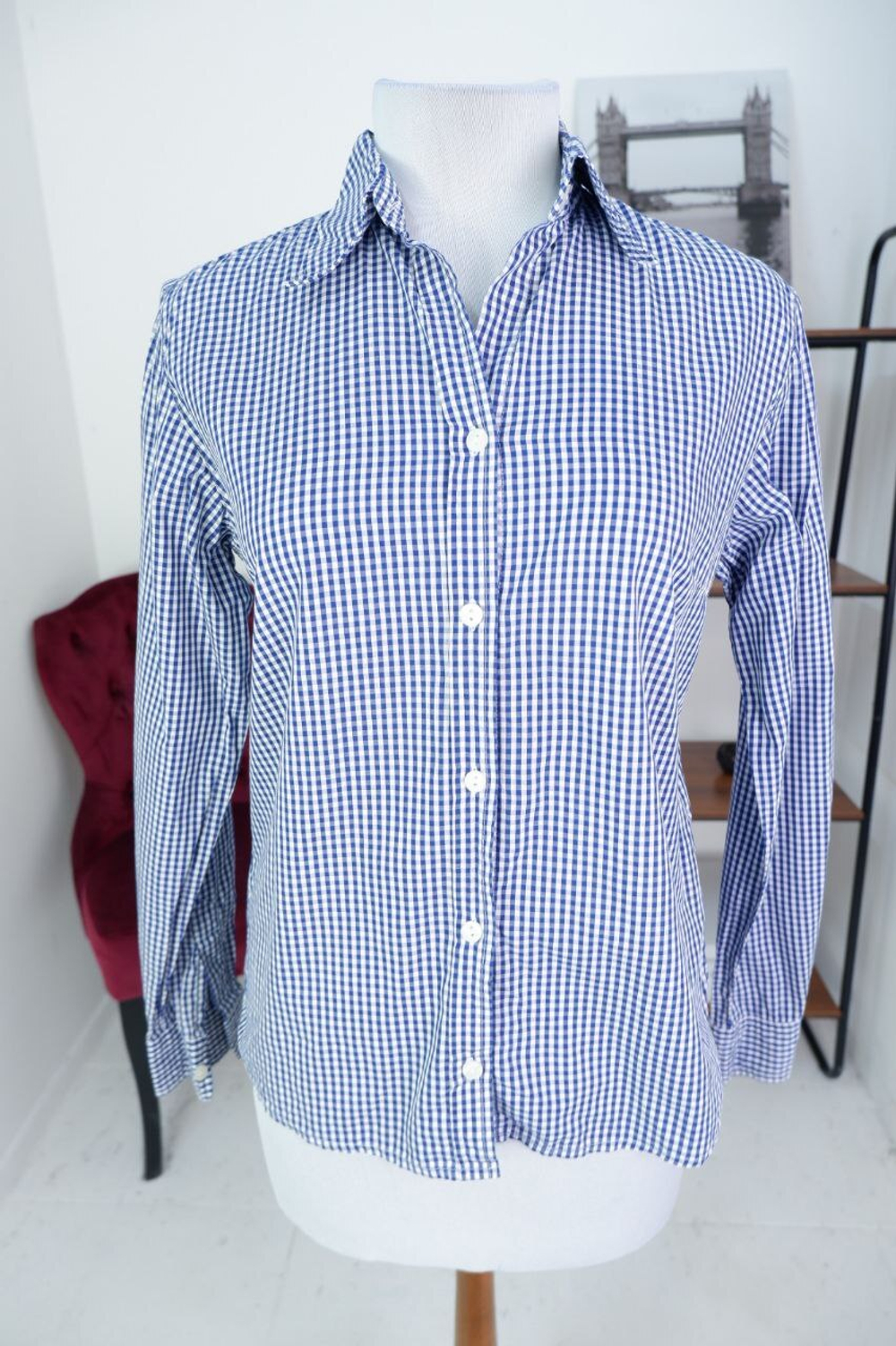 Рубашка Glenfield в стильную клетку 48 размер