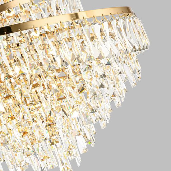 5073/25 HALL (В 2-Х КОРОБКАХ) ODL24 623 золото/прозрачный/металл/хрусталь Люстра E14 25*40W WAYTA