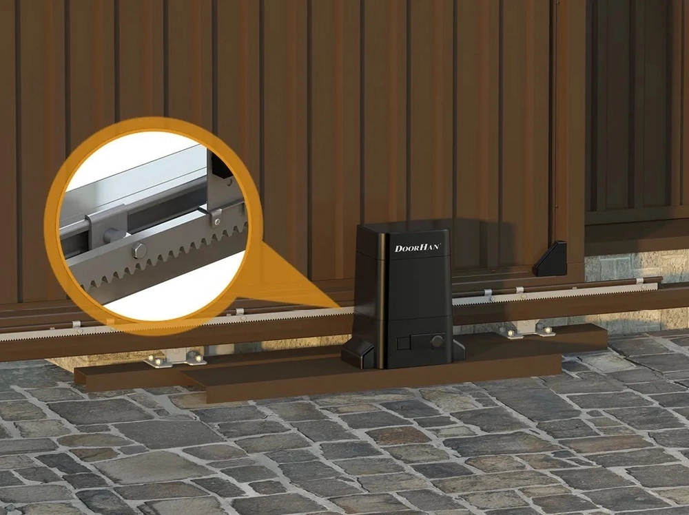 Зубчатая рейка для откатных ворот DoorHan RACK-8 L=1 метр 30х8 (100 штук)