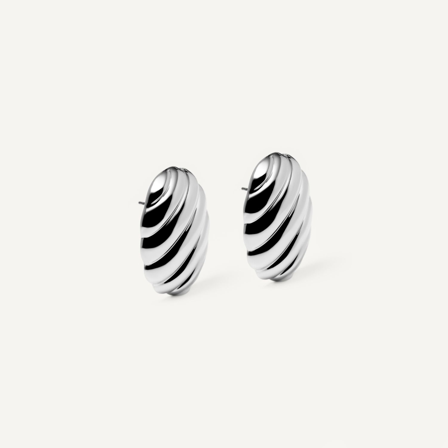 Серьги Curved Chubby Earrings – Silver