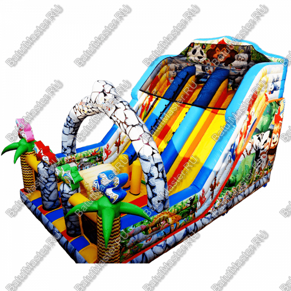Коммерческий надувной батут "Солнечный остров" 7.5*5*5 м