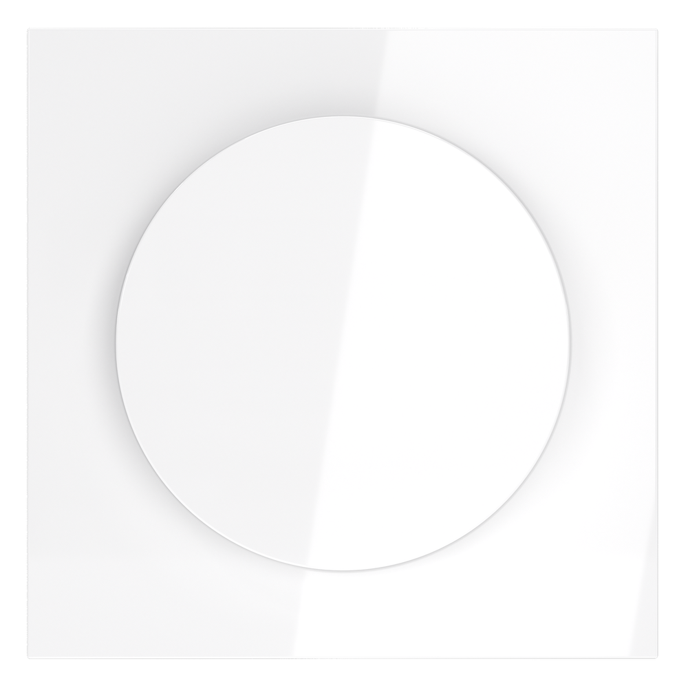 Накладка для светорегулятора поворотно-нажимного, S70 (белый глянцевый)