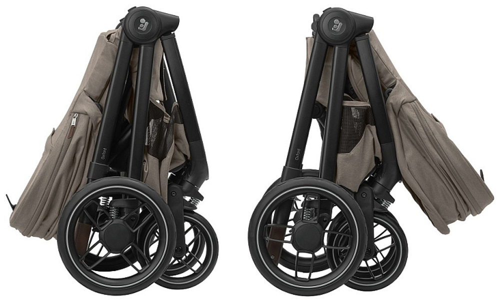 Коляска детская Maxi-Cosi Oxford Plus 3 в 1 с автокреслом CabrioFix Essential black 1978470110 Twillic Truffle/Трюфель