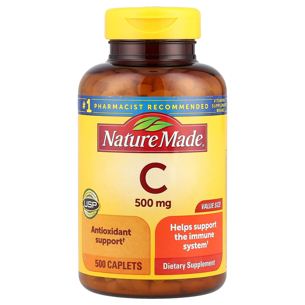 Nature Made, Витамин C, 500 мг, 500 капсул