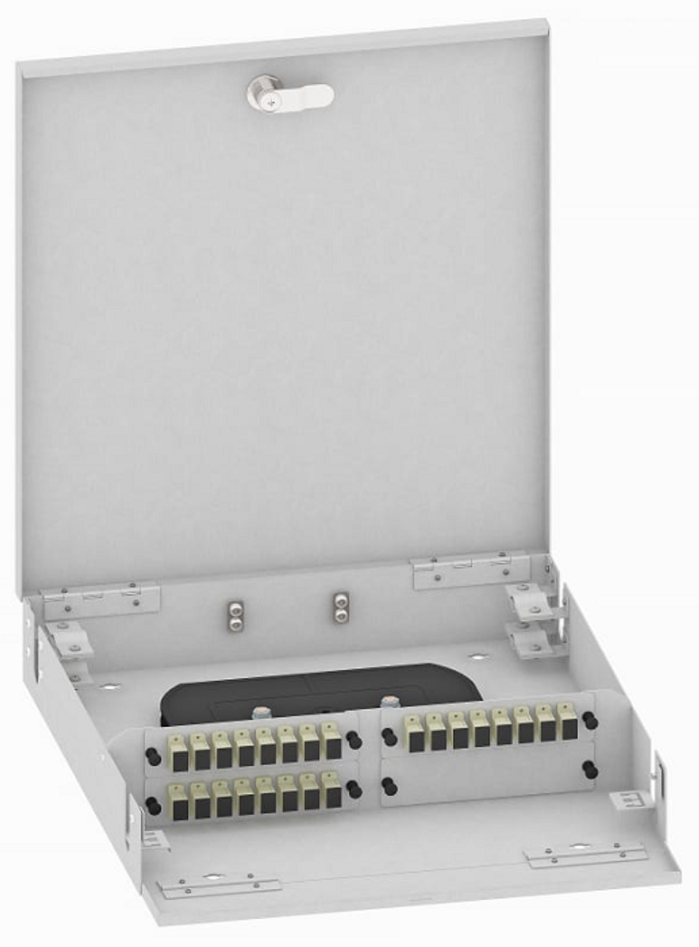 Кросс оптический настенный  TopLAN КРН-Top-24SC/U-OM2-GY