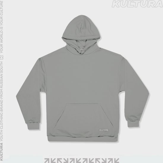 Худи КУЛЬТУРА oversize basic (серый)