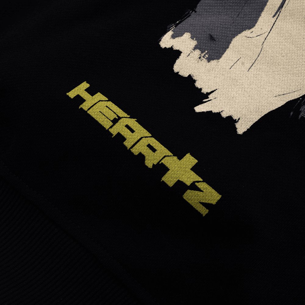 Худи Heartz Sequence Black Distressed черный