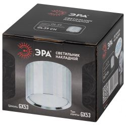 Светильник настенно-потолочный спот ЭРА OL39 CH под GX53 IP20 хром