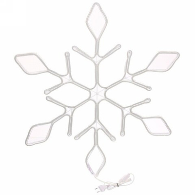 Фигура светодиодная «Снежинка» 67 см, гибкий неон, Синий (постоянное свечение)