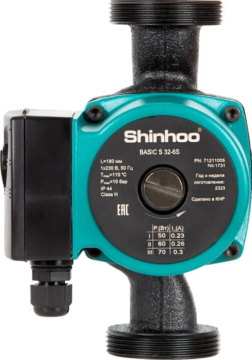 Циркуляционный насос SHINHOO BASIC S 32-6S 180