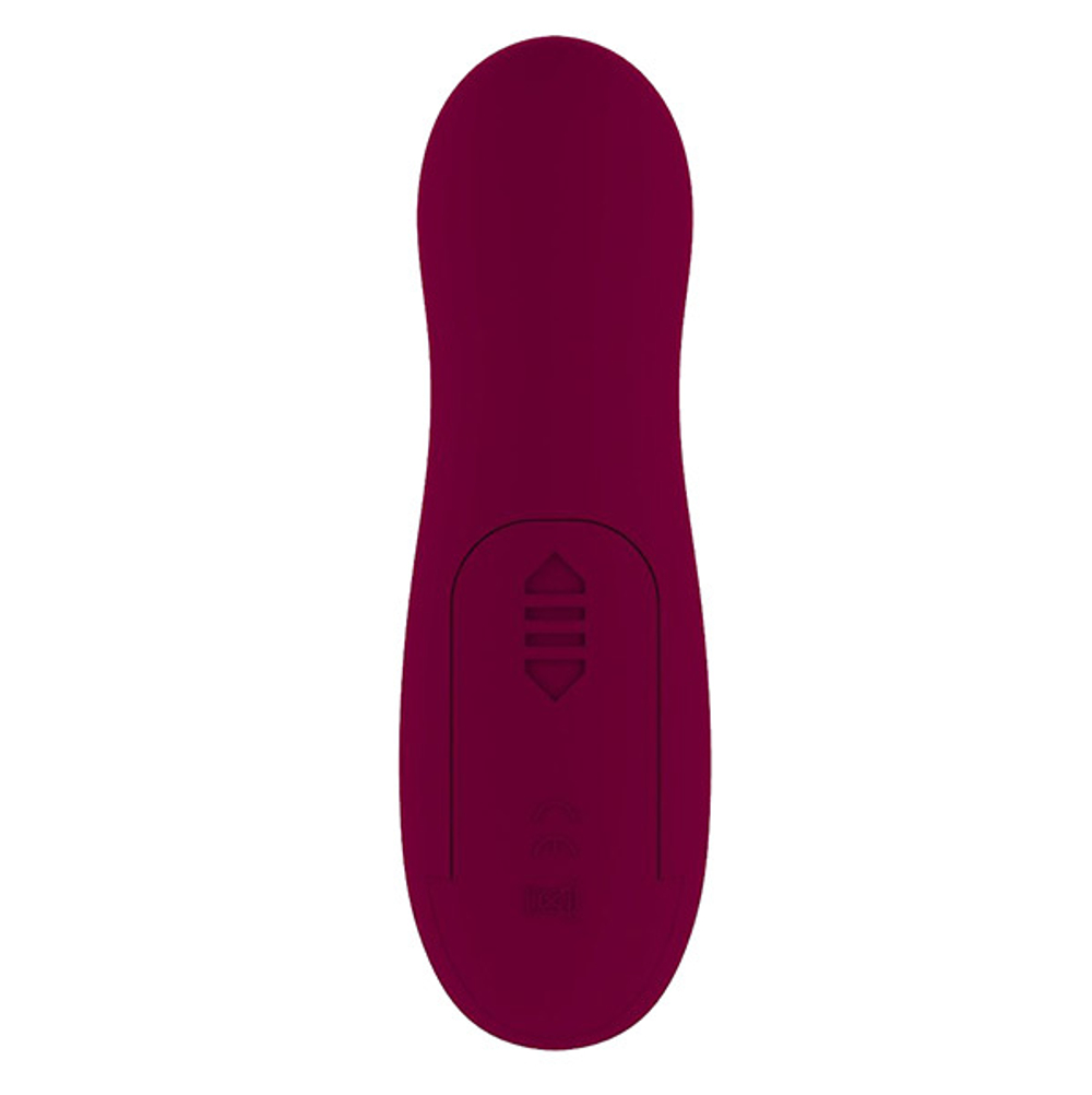 Бордовый вакуумный вибростимулятор клитора 12,3см Lola Games Take It Easy Ace 9020-01lola