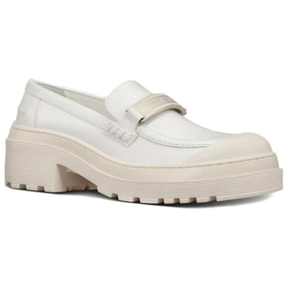 DIOR Code Calfskin Platform Shoes Women"s White