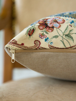 Декоративный гобеленовый чехол для интерьерной подушки Орхидеи 38*38