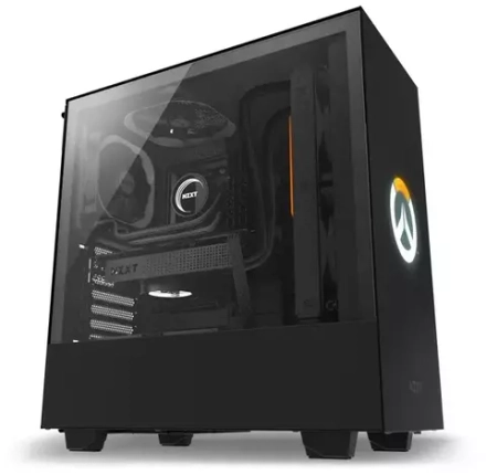 Корпус NZXT H500 Overwatch Window Mini-ITX, Micro-ATX, ATX Black/Orange (CA-H500B-OW) RTL