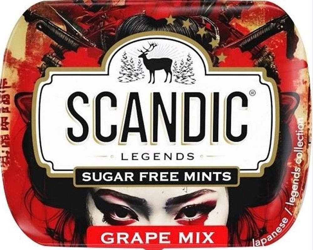Конфеты Scandic Grape Mix 14гр
